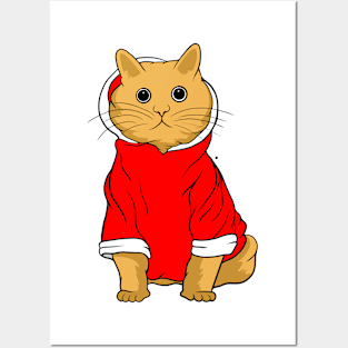 Hoodie Cat Posters and Art